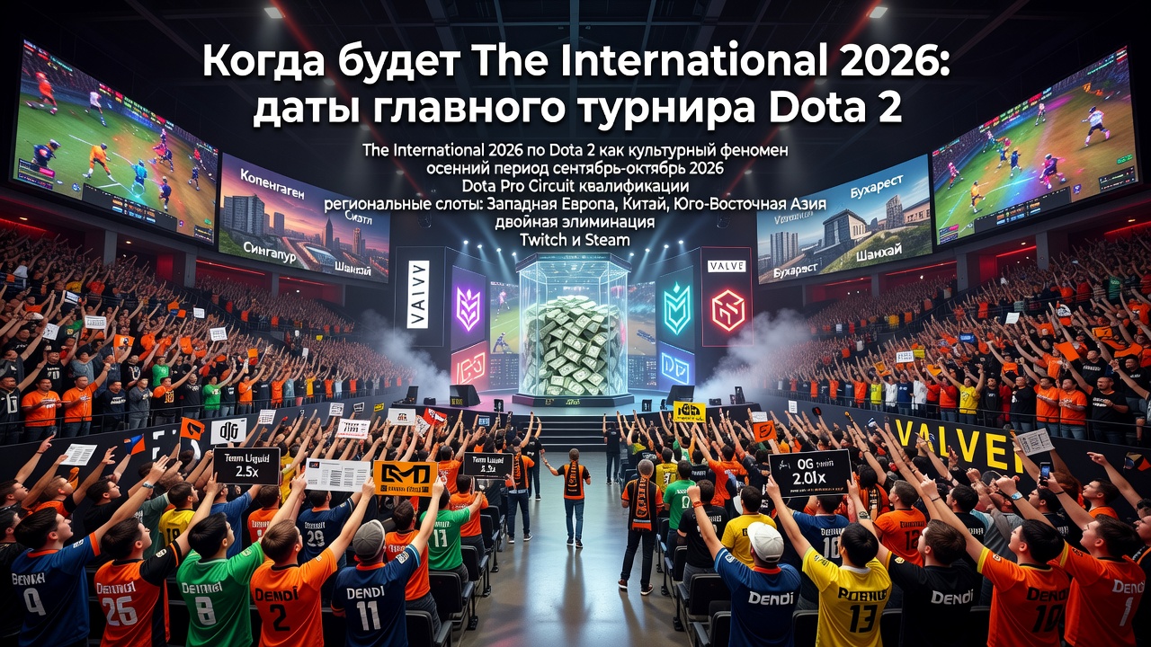 Когда будет The International 2026: даты главного турнира Dota 2